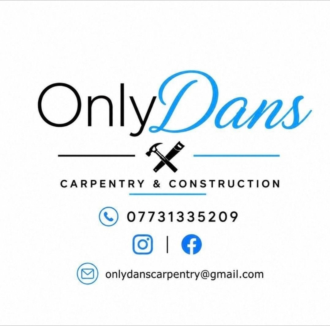 OnlyDans Carpentry and Construction logo and contact details